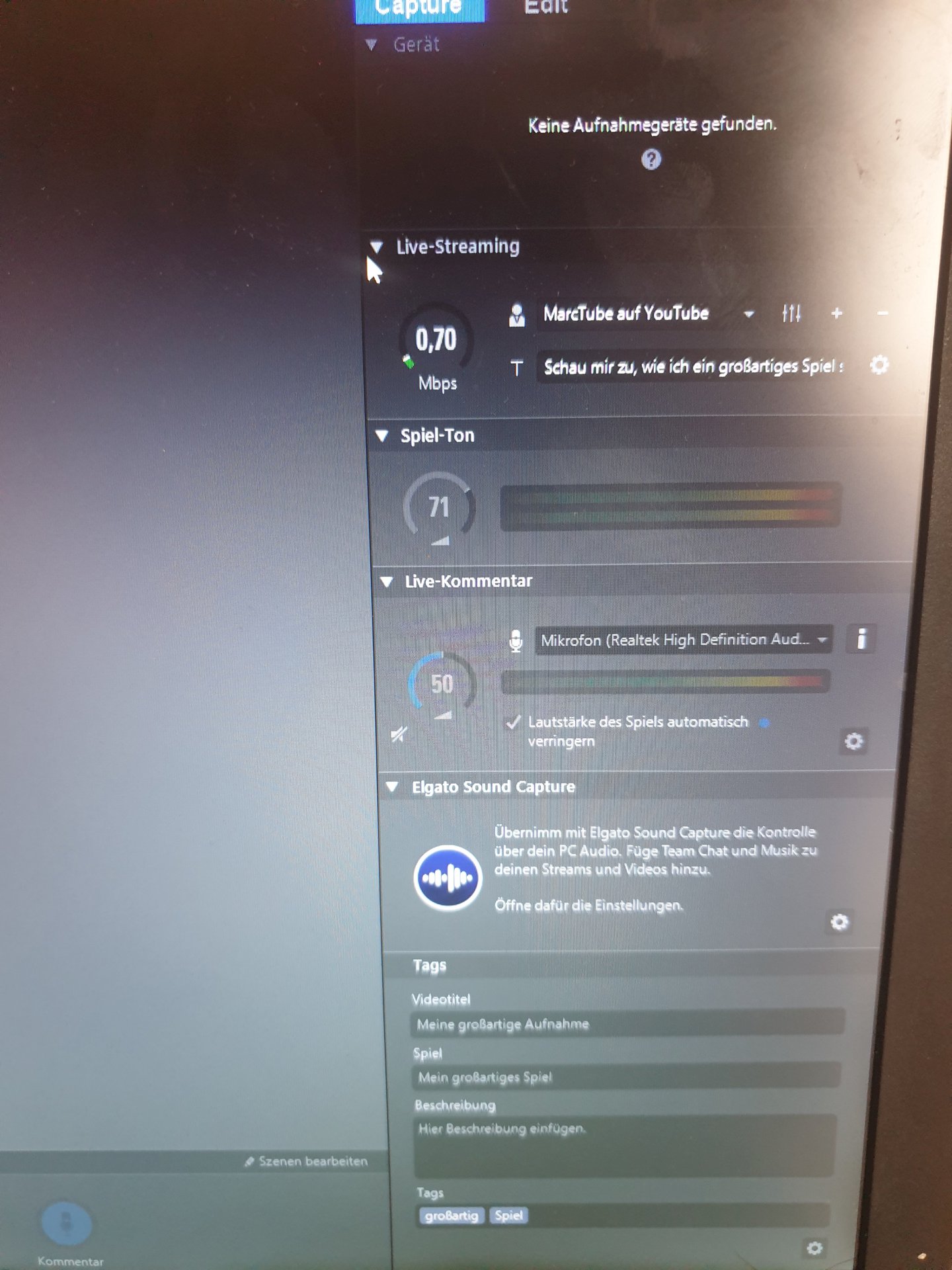 Game Capture Hd 60s Parvillion 15 laptop