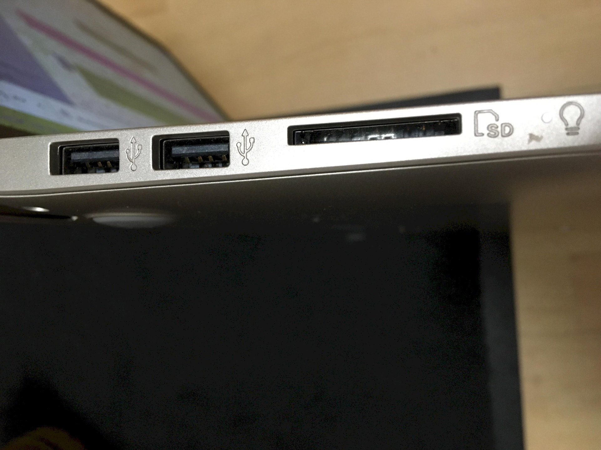 Plug the LAN cable into the laptop - 1