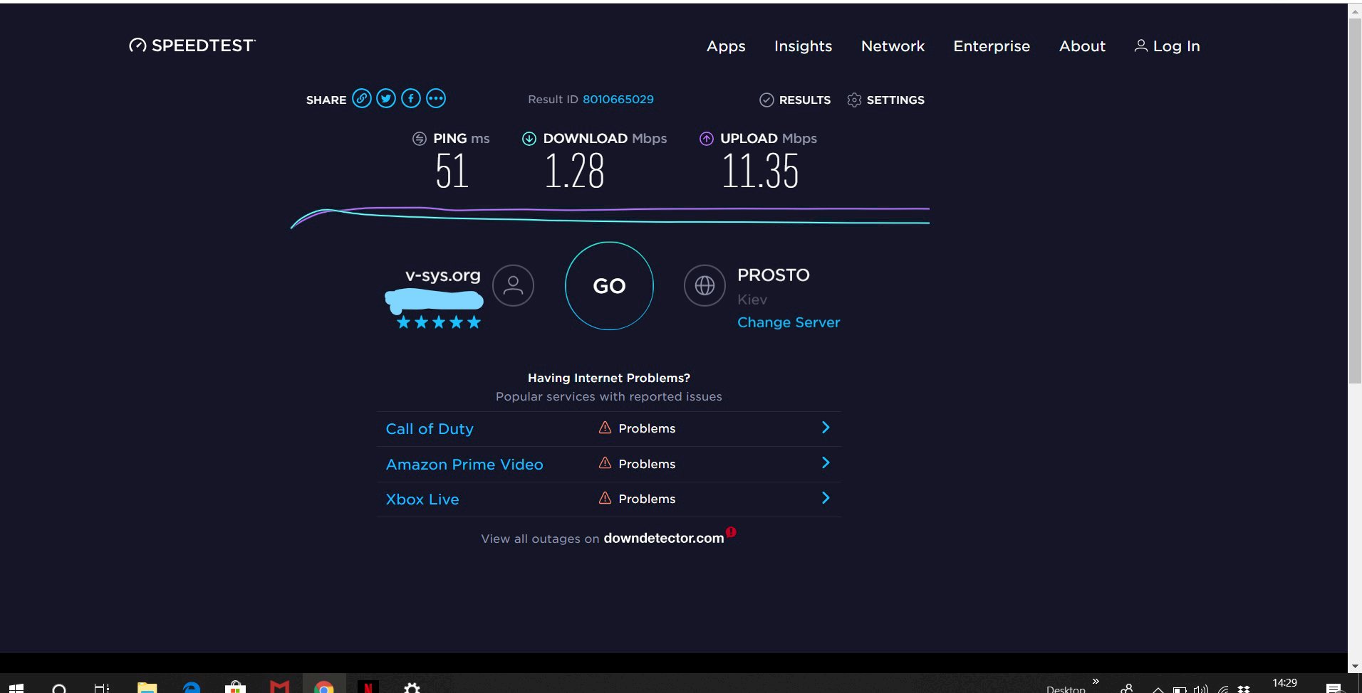 Internet on the laptop slower than on the phone