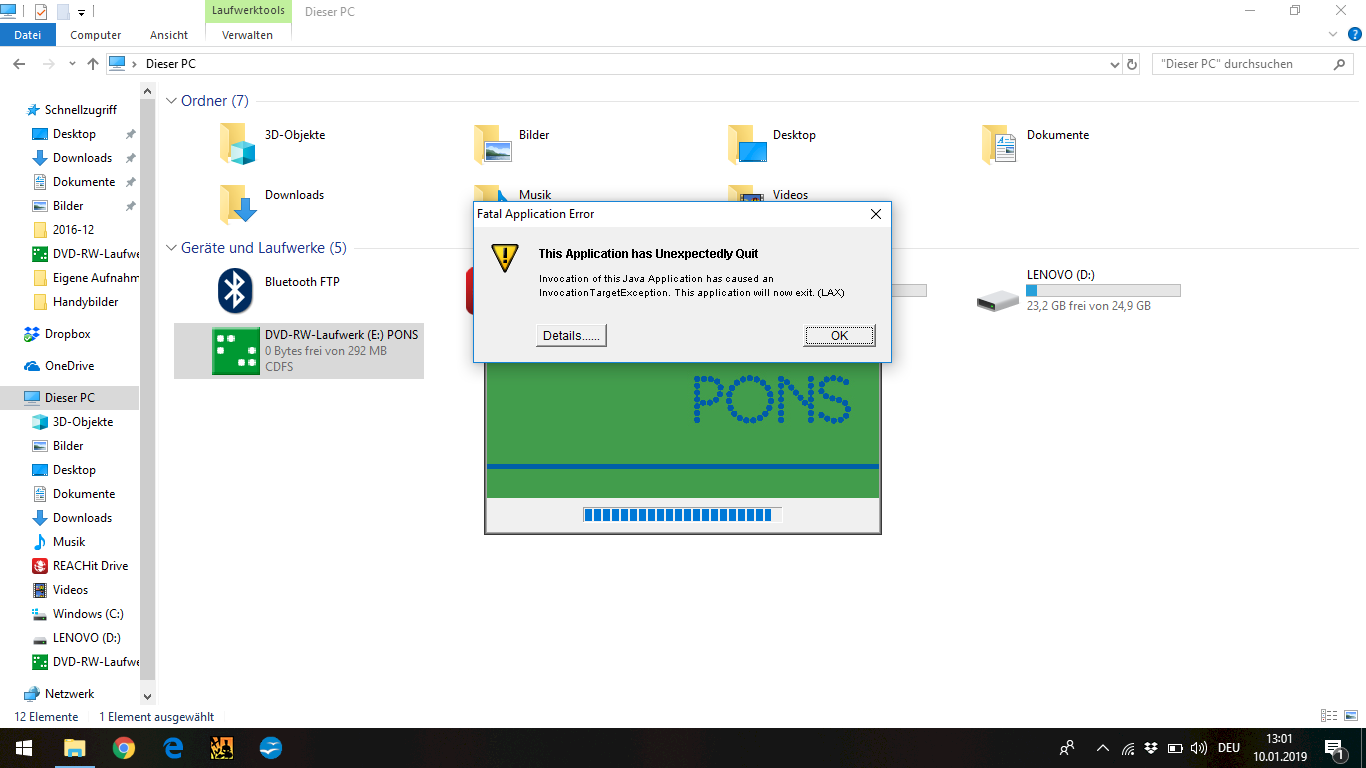 Installation does not work, but why