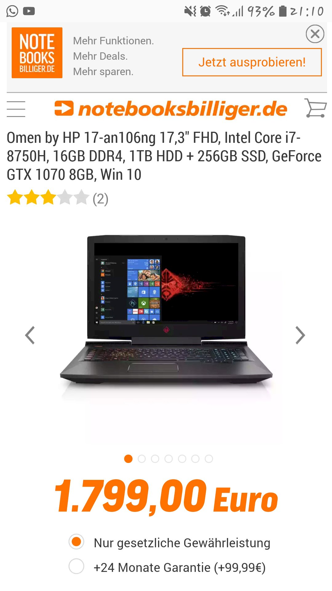 Has every HP OMEN on. Ng notebook an adjustable keyboard lighting - 1