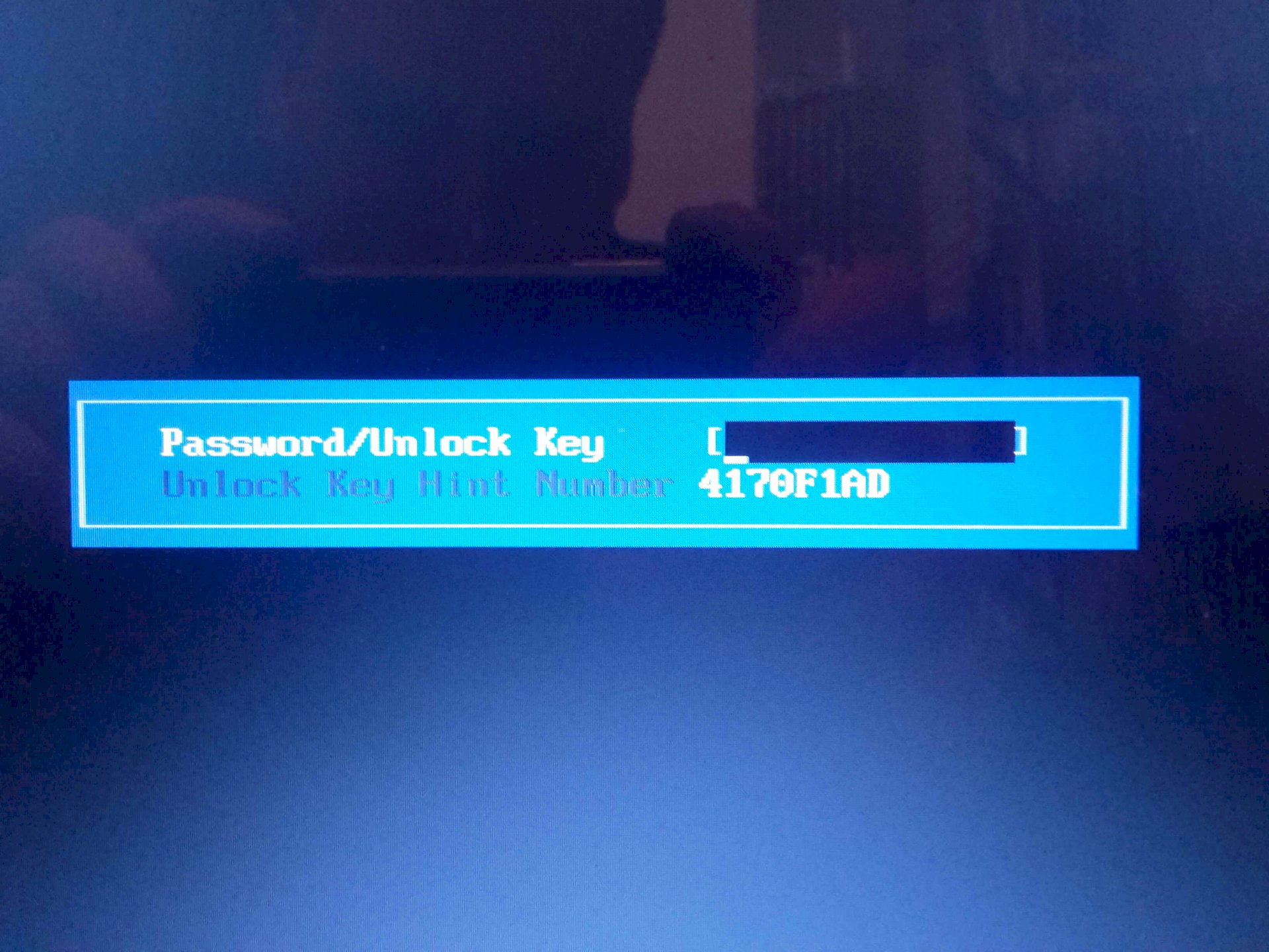 Laptop Acer V5-531. Bios locked. How can I cancel the lock
