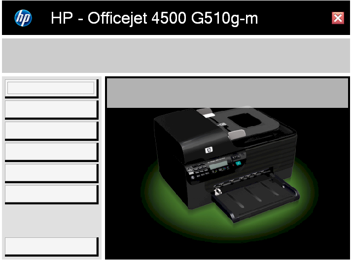 Program buttons without text hp printer