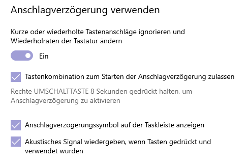 How to make a notebook keyboard click