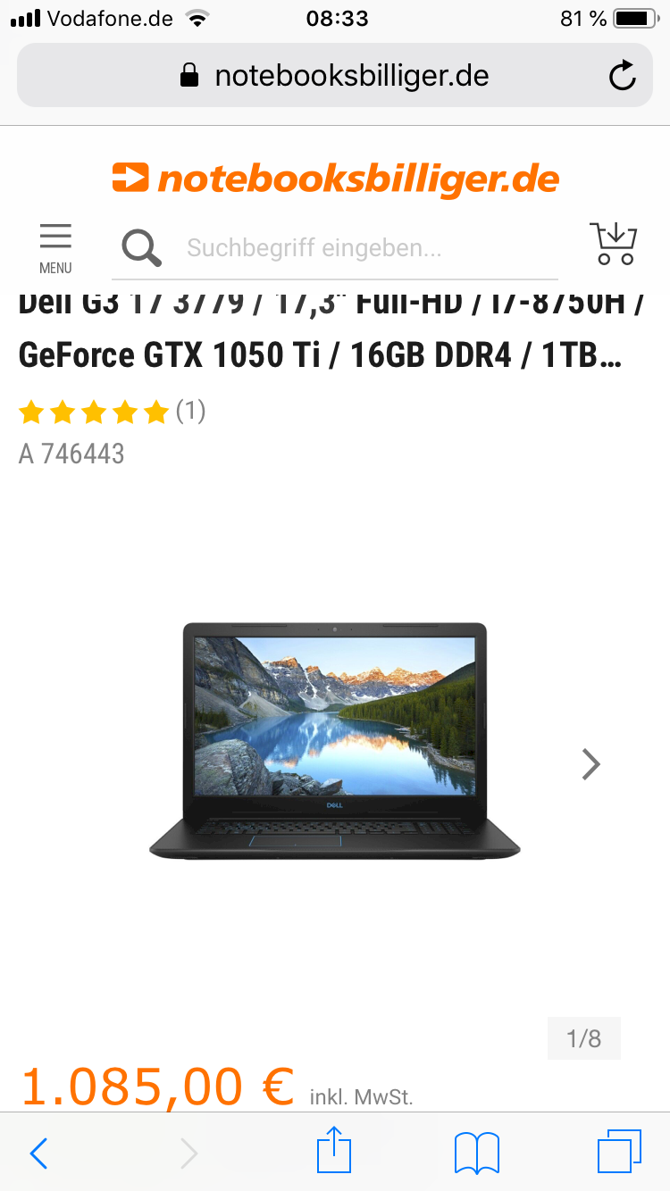 Dell Inspiron 15 7000 for video editing - 1