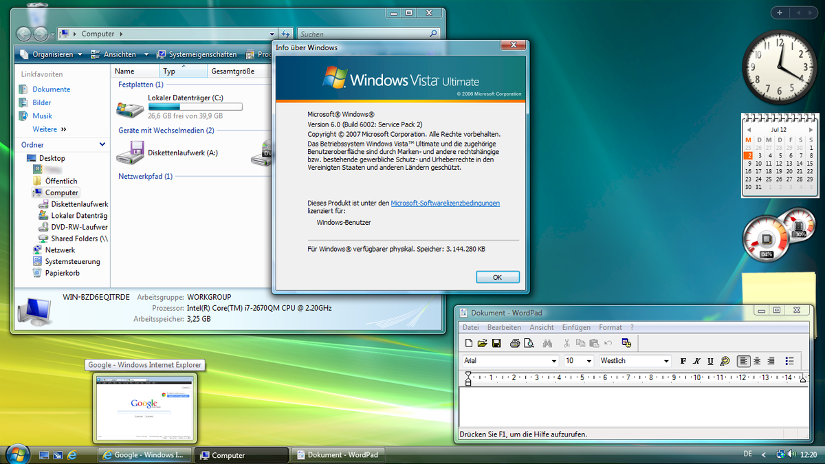 Windows Vista partition