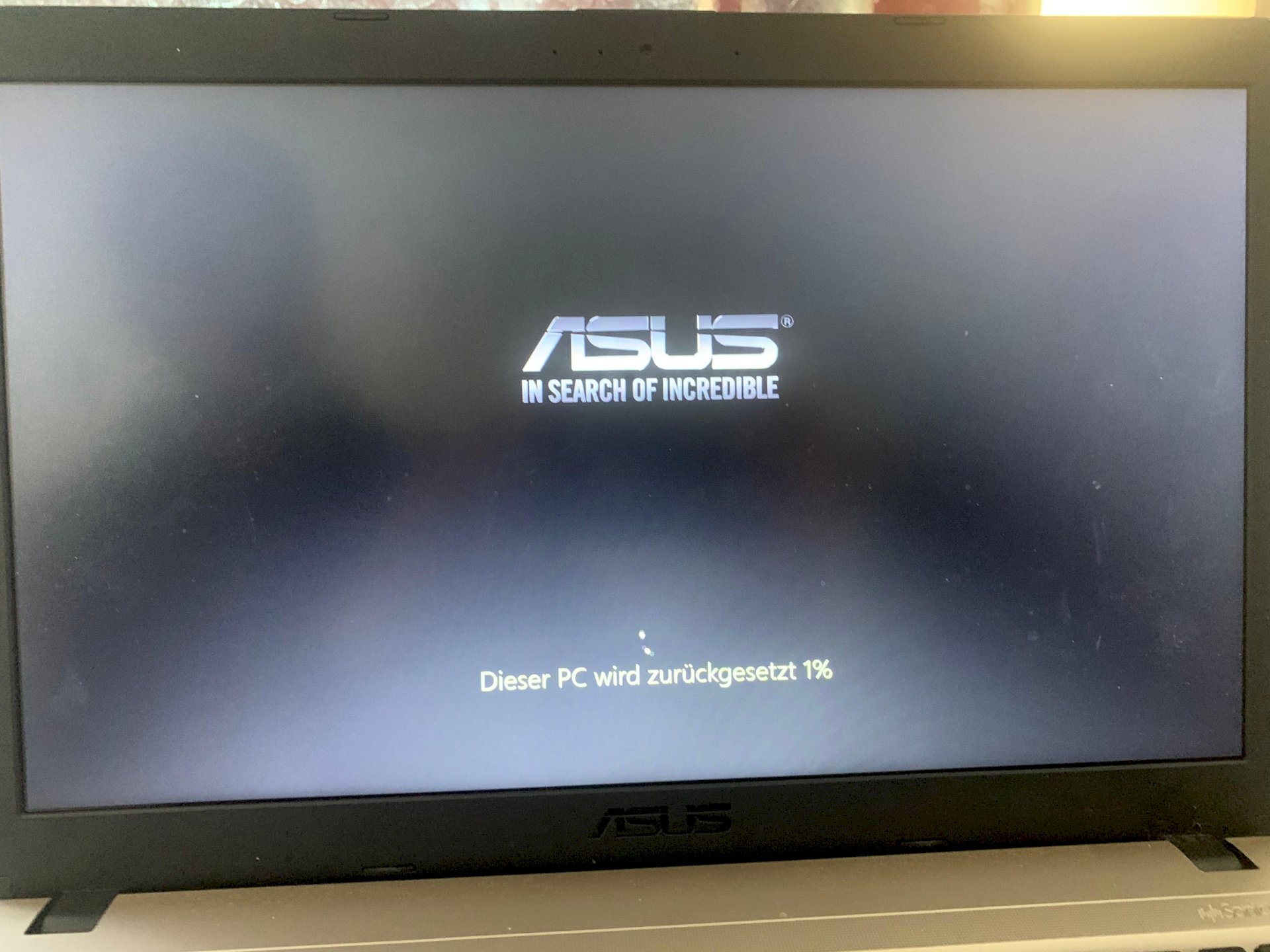 Reset laptop for too long