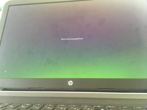 Laptop automatically shuts down