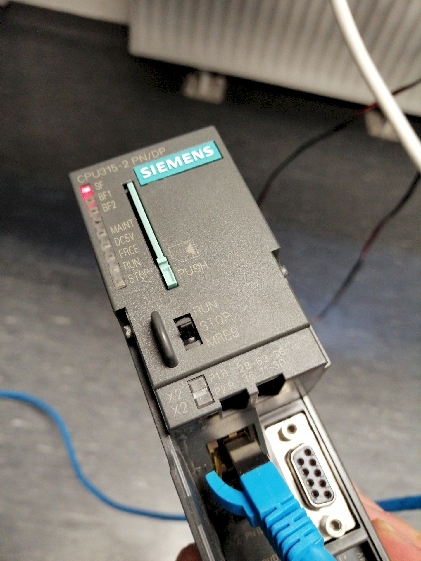 Siemens PLC 315 does not start