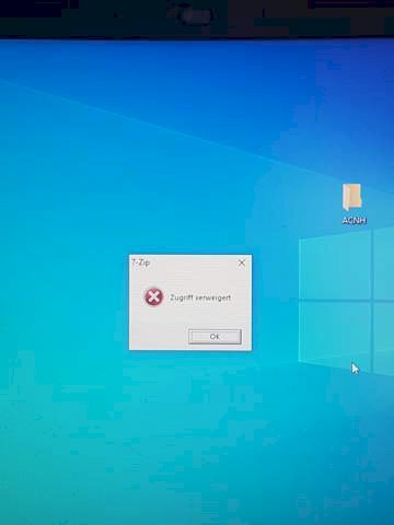 7zip - access denied - 3