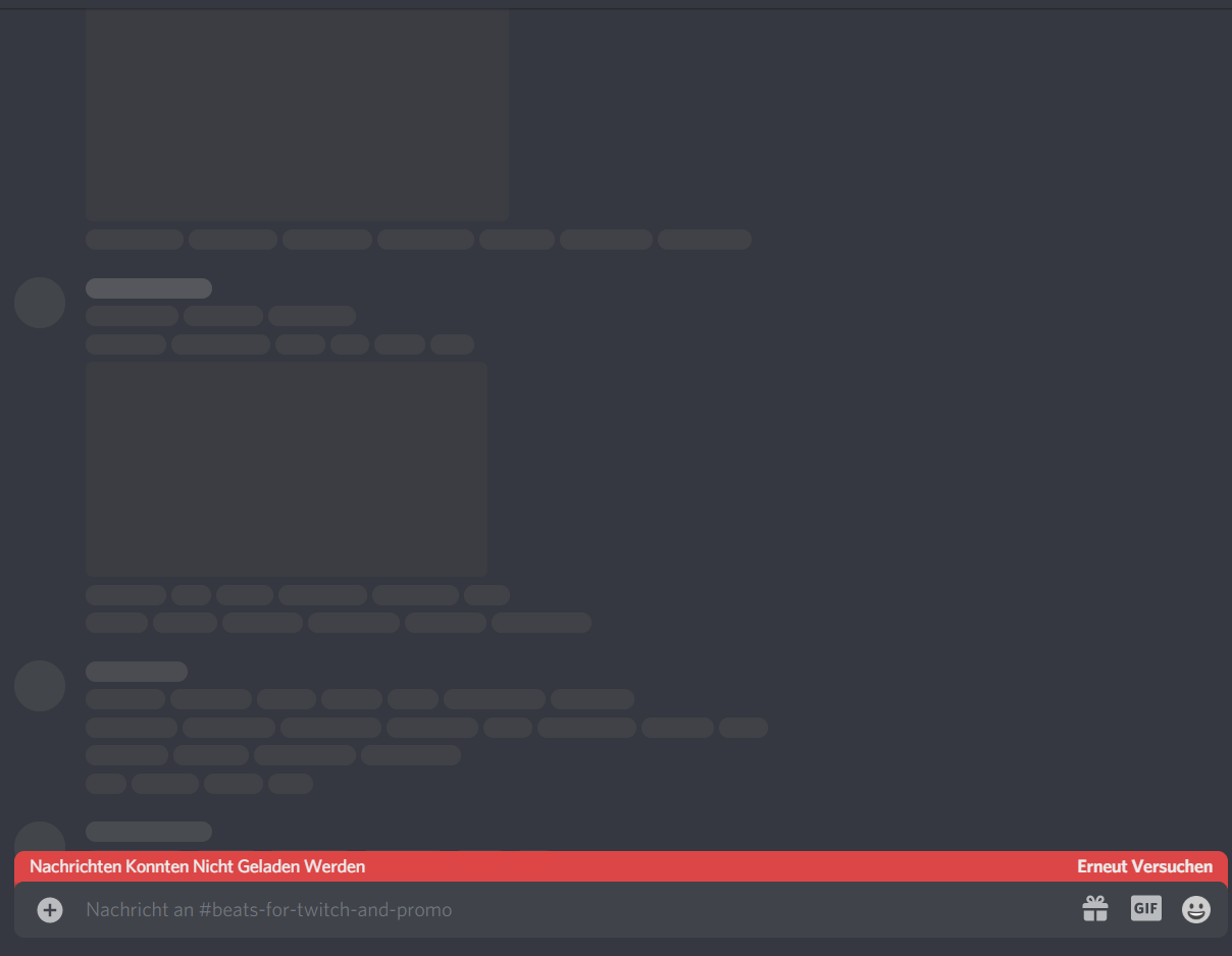 Discord messages not loading