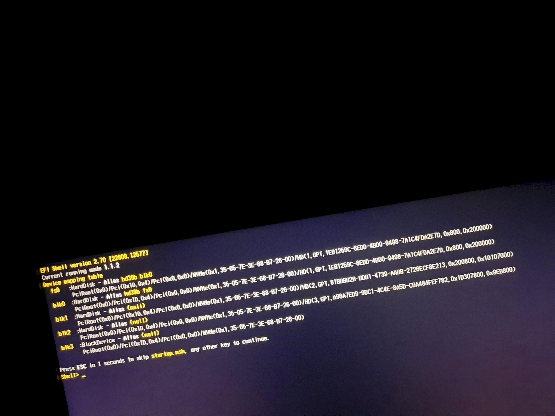 Laptop start trouble