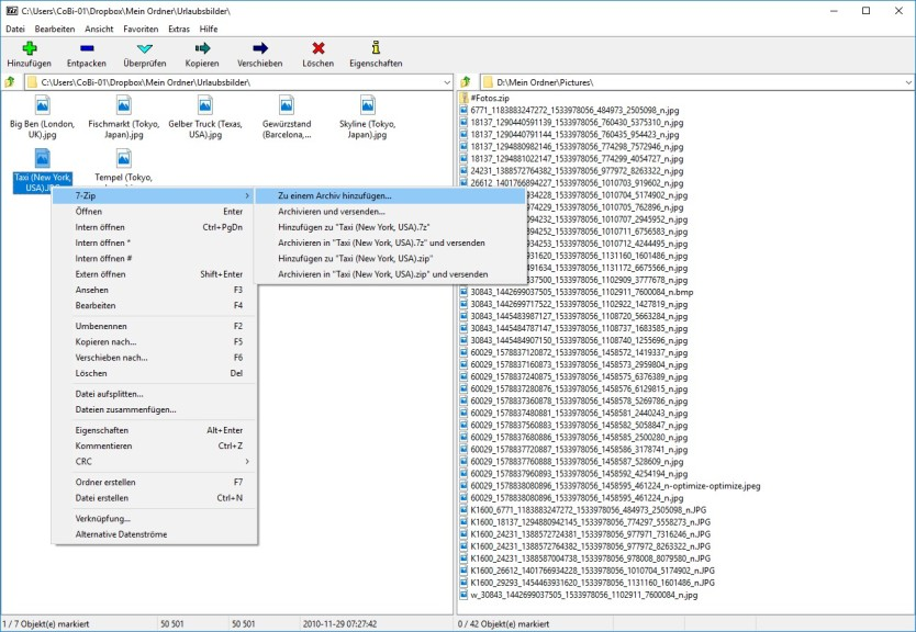 Installing WinRAR via USB stick